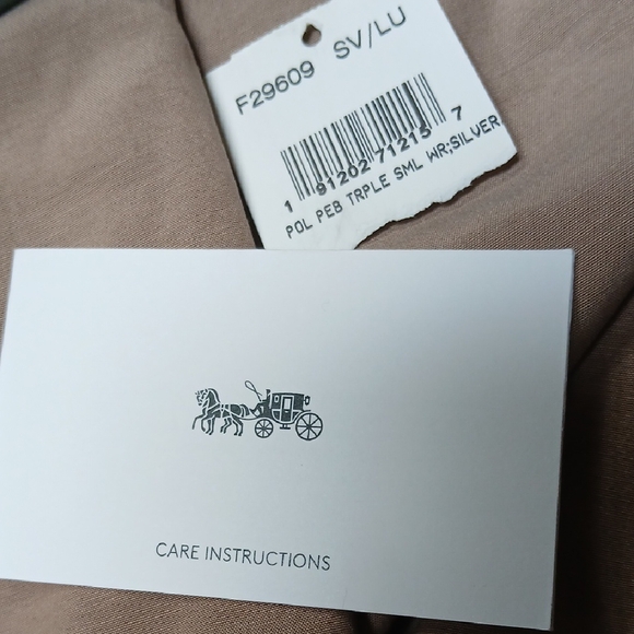 Coach Blue Leather Wristlet Clutch New  With Tags - Picture 4 of 10